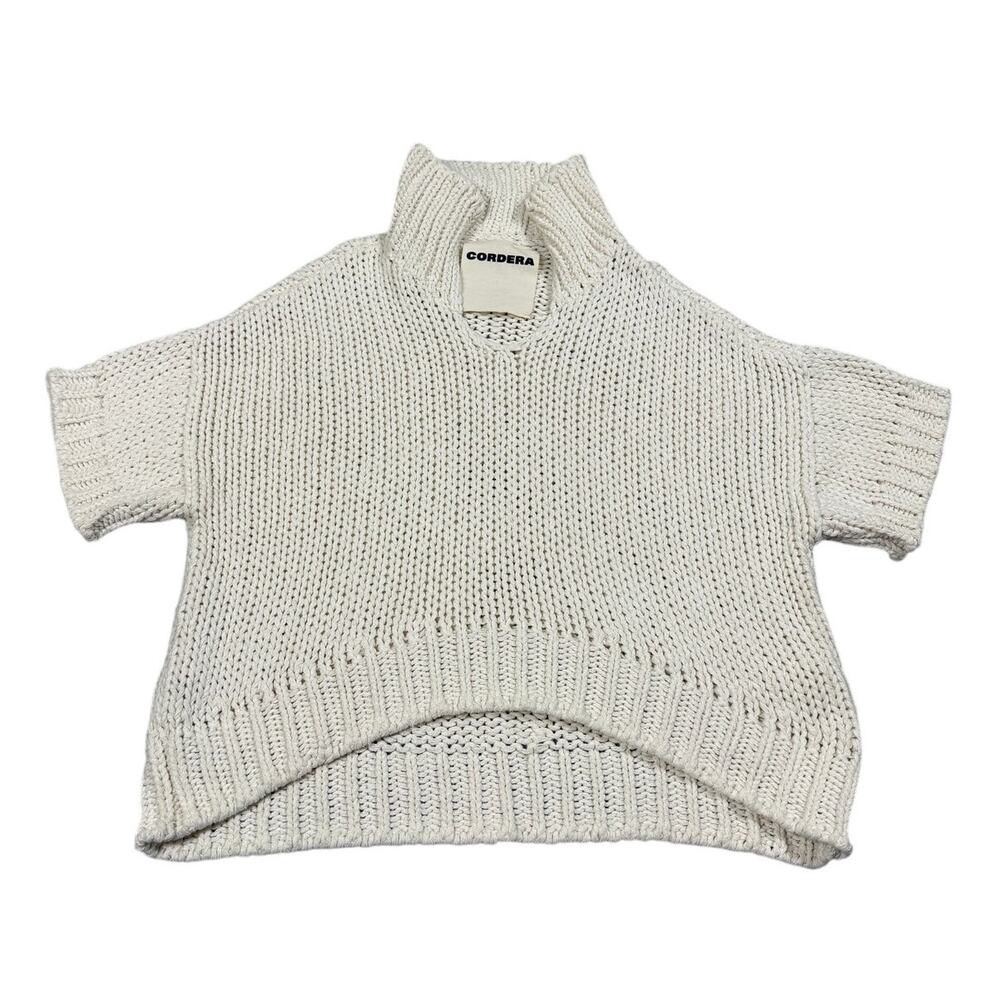 Cordera Womens Recycled Cotton Knit Polo Shirt Short Sleeve Sweater